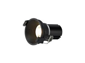 DM201705  Bania 12 Powered by Tridonic  12W 3000K 1200lm 12° CRI>90 LED Engine, 350mA Black Fixed Recessed Spotlight, IP20
